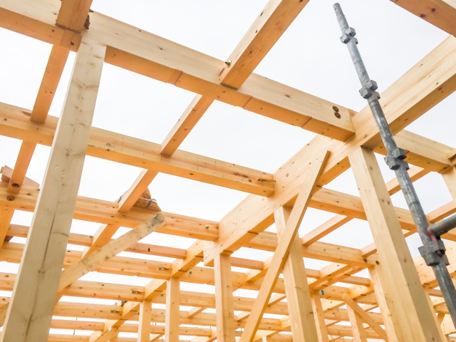 木材の骨組み