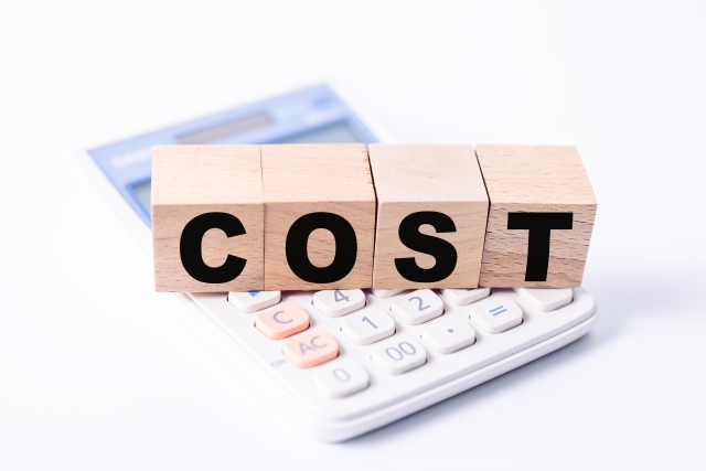 コストと書かれたブロック