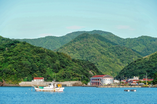 島根半島・加賀港の景観