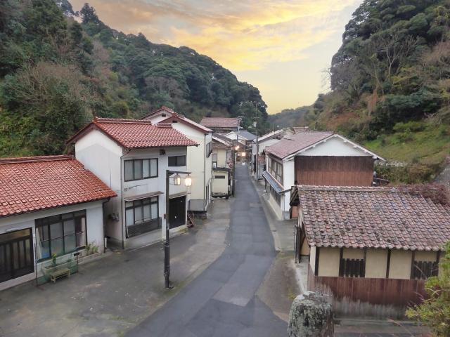 温泉津の街並み