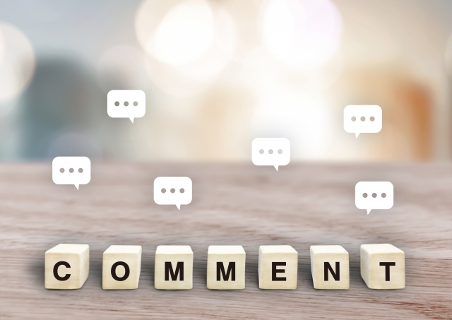 COMMENTと書かれたブロック