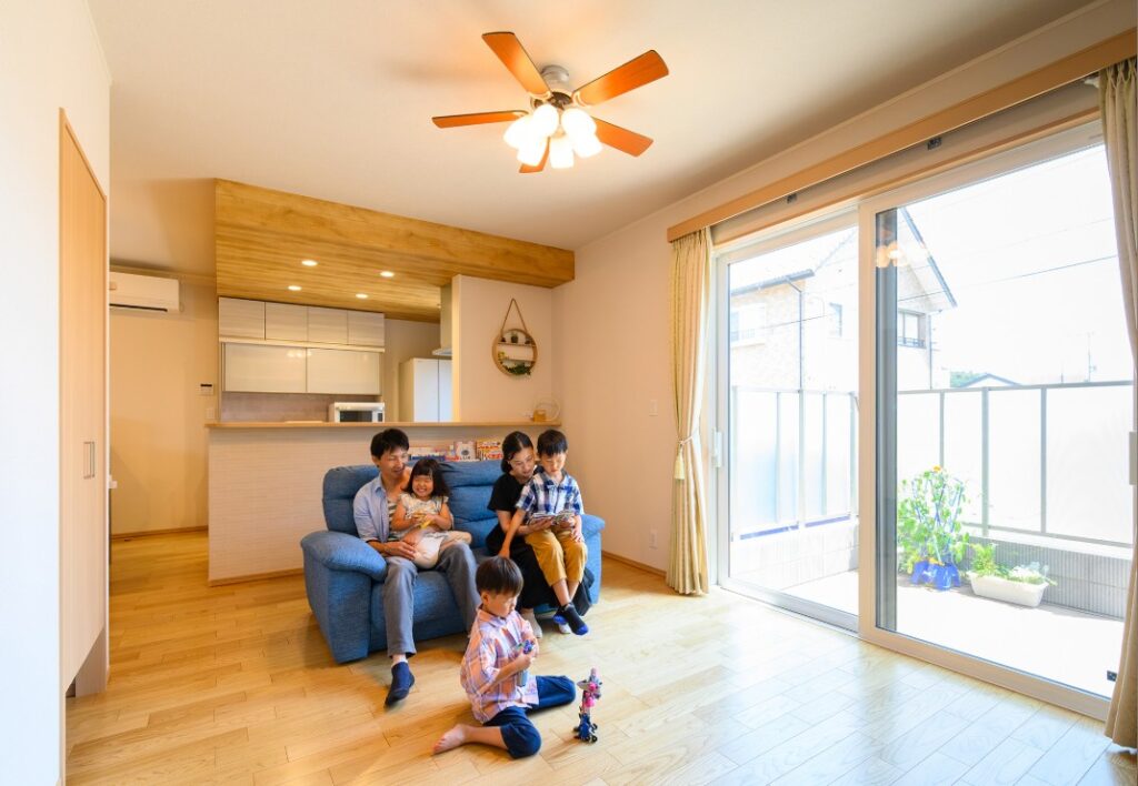 回遊動線で家事効率を向上させた家