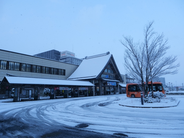 島根の冬の町並み